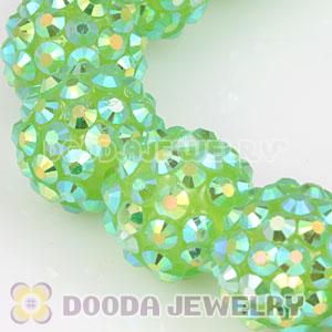 12mm Green Resin Beads Basketball Wives Bracelets Wholesale