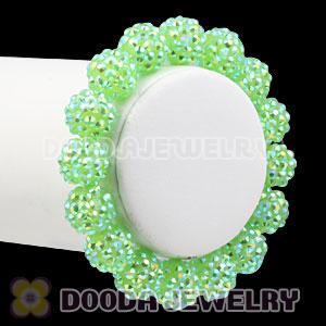12mm Green Resin Beads Basketball Wives Bracelets Wholesale