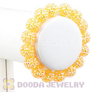 12mm Yellow Resin Beads Basketball Wives Bracelet Wholesale