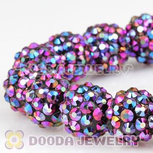 12mm Purple Resin Beads Basketball Wives Bracelets Wholesale