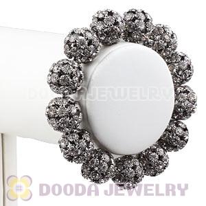 16mm Black Rhinestone Basketball Wives Bracelets Wholesale
