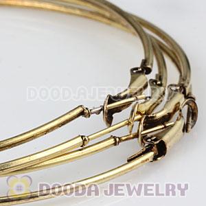 80mm Bronze Plated Basketball Wives Plain Hoop Earrings Wholesale