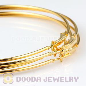 90mm Gold Plated Basketball Wives Plain Hoop Earrings Wholesale