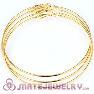 Wholesale 90mm Gold Plated Basketball Wives Plain Hoop Earrings