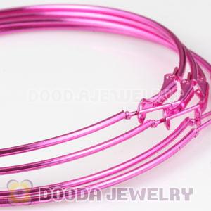 90mm Peach Plated Basketball Wives Plain Hoop Earrings Wholesale