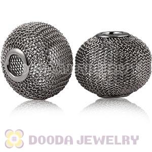 30mm Large Mesh Ball Beads For Basketball Wives Hoop Earrings