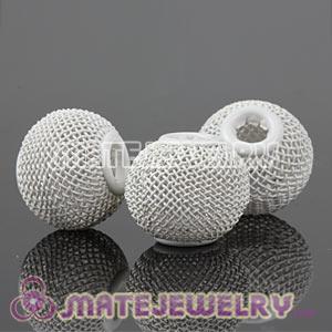 Wholesale Cheap 16mm Basketball Wives White Mesh Beads 