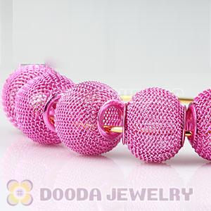 Wholesale 18mm Basketball Wives Peach Mesh Beads Cheap 