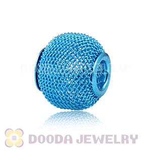 Wholesale 18mm Basketball Wives Blue Mesh Beads Cheap 