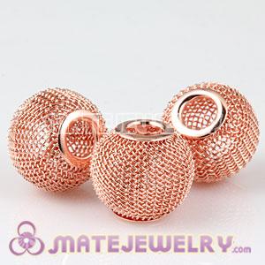 Wholesale 18mm Yellow Basketball Wives Mesh Beads For Hoop Earrings 