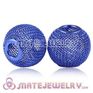 Wholesale 20mm Blue Basketball Wives Mesh Beads For Hoop Earrings 