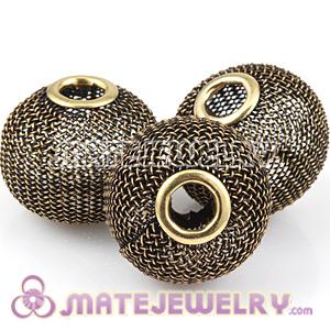 Wholesale 30mm Basketball Wives Mesh Ball Beads 