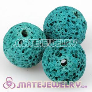 Wholesale 10mm Sambarla Style Blue Lava Stone Beads 