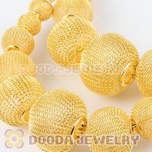 90mm Gold Basketball Wives Mesh Hoop Earrings Wholesale