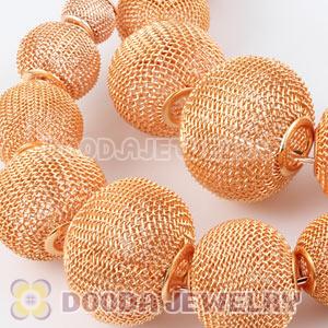 90mm Gold Basketball Wives Mesh Hoop Earrings Wholesale