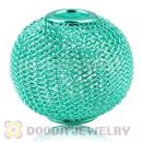 30mm Large Green Mesh Ball Beads For Basketball Wives Hoop Earrings