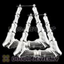 50×60mm Platinum Plated Basketball Wives Bamboo Door Knocker Earrings