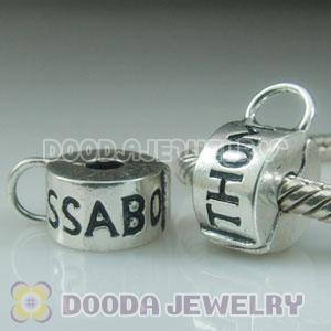 Wholesale European style silver plated clip beads