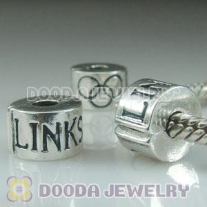 Wholesale European style silver plated clip LINKS beads