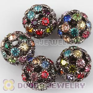 14mm Alloy Basketball Wives Crystal Beads Wholesale 