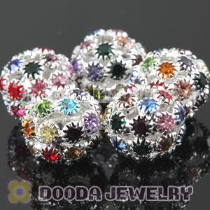 14mm Alloy Basketball Wives Crystal Beads Wholesale 