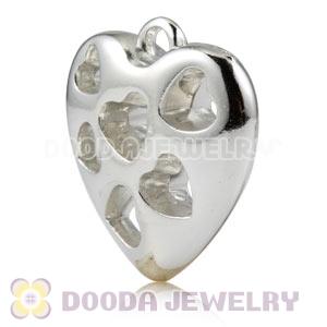 26×24mm ABS Basketball Wives Earring Heart Pendants Wholesale 