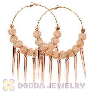 80mm Basketball Wives Spike Hoop Earrings Wholesale
