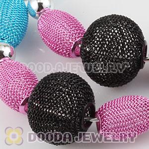80mm Basketball Wives Mesh Hoop Earrings Wholesale