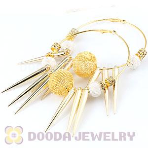80mm Basketball Wives Spike Hoop Earrings Wholesale