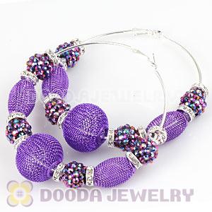 880mm Basketball Wives Hoop Earrings Wholesale