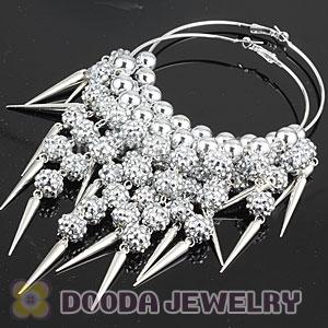 80mm Chandelier Basketball Wives Spike Hoop Earrings Wholesale