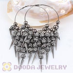 80mm Chandelier Basketball Wives Spike Hoop Earrings Wholesale