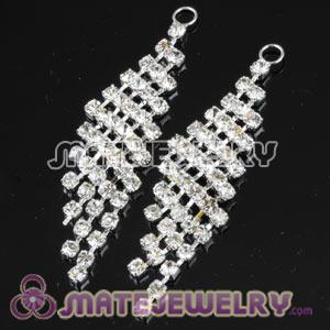 White Crystal Bling For Basketball Wives Earrings Accesories