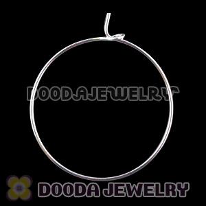 30mm Silver Plated Hoops For Basketball Wives Earrings Accesories