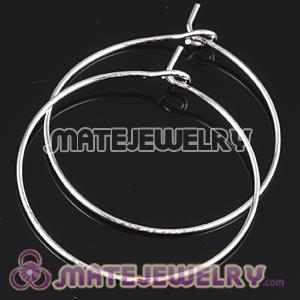 30mm Silver Plated Hoops For Basketball Wives Earrings Accesories