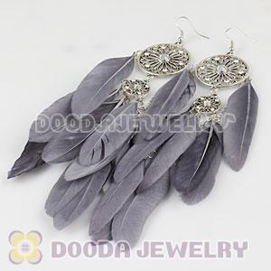 Grizzly Basketball Wives Feather Earrings Wholesale