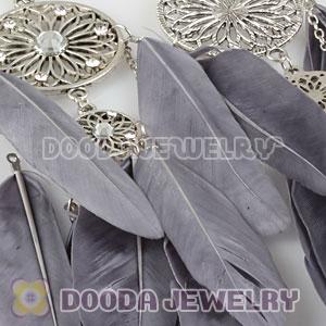 Grizzly Basketball Wives Feather Earrings Wholesale