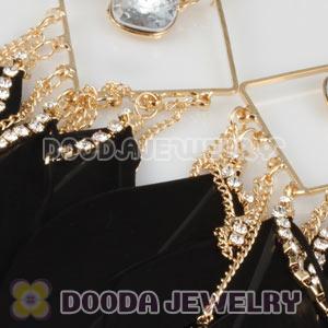 Black Basketball Wives Feather Earrings Wholesale
