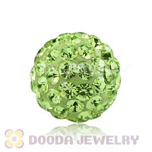 8mm Green Czech Crystal Beads Earrings Component Findings 