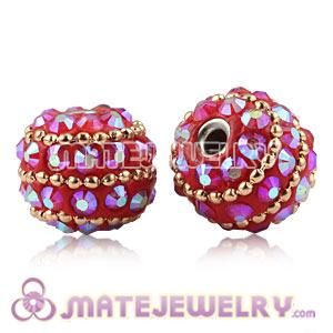 Wholesale 14X15mm Resin Basketball Wives Beads For Earrings 