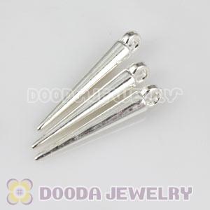Cheap 22mm Silver Plated Basketball Wives Earring Spike Beads Wholesale 