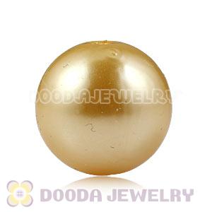 14mm Yellow Basketball Wives ABS Pearl Beads Wholesale 