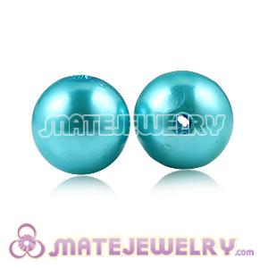 Wholesale 14mm Blue Basketball Wives ABS Pearl Beads