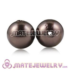 Wholesale 14mm Brown Basketball Wives ABS Pearl Beads