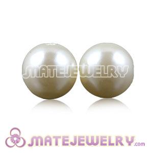 Wholesale 14mm Ivory Basketball Wives ABS Pearl Beads