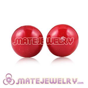 Wholesale 14mm Red Basketball Wives ABS Pearl Beads