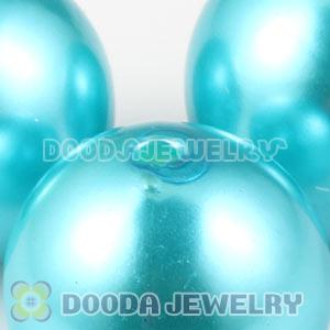 20mm Cyan Basketball Wives ABS Pearl Beads Wholesale 