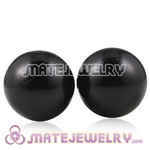 Wholesale 20mm Black Basketball Wives ABS Pearl Beads