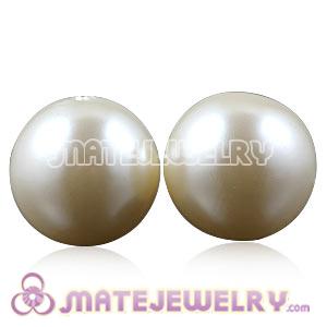 Wholesale 20mm White Basketball Wives ABS Pearl Beads