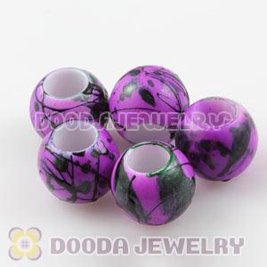 14mm Big Hole Acrylic Beads For European Jewelry Wholesale 